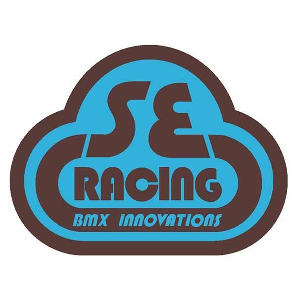 SE Racing - 80'S Head tube decal - Gen 2 BROWN & BLUE - Old school bmx - Bmx Products AU