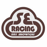 SE Racing - 80'S Head tube decal - Gen 2 BROWN on clear - Old school bmx - Bmx Products AU