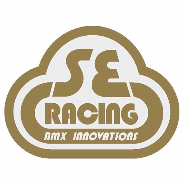 SE Racing - 80'S Head tube decal - Gen 2 GOLD on clear - Old school bmx - Bmx Products AU