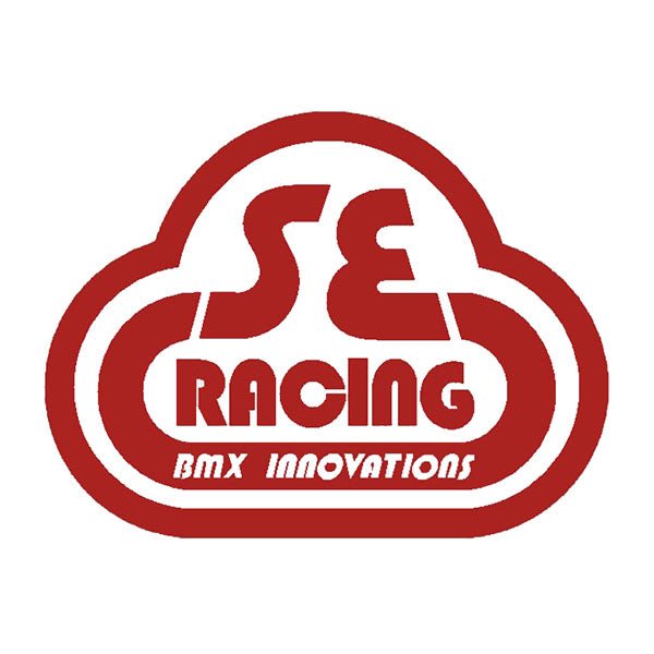 SE Racing - 80'S Head tube decal - Gen 2 RED on clear - Old school bmx - Bmx Products AU