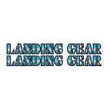 SE Racing - 80'S LANDING GEAR DRIPPY FONT decals - BLUE - Old school bmx - Bmx Products AU