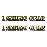 SE Racing - 80'S LANDING GEAR DRIPPY FONT decals - YELLOW/BROWN/BLACK - Old school bmx - Bmx Products AU