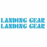 SE Racing - 80'S LANDING GEAR fork decals - BABY BLUE - Old school bmx - Bmx Products AU