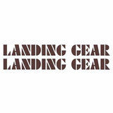 SE Racing - 80'S LANDING GEAR fork decals - BROWN - Old school bmx - Bmx Products AU