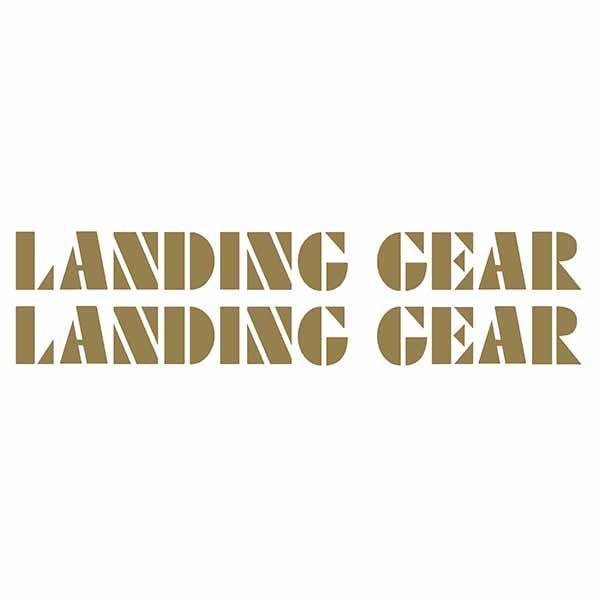 SE Racing - 80'S LANDING GEAR fork decals - GOLD - Old school bmx - Bmx Products AU