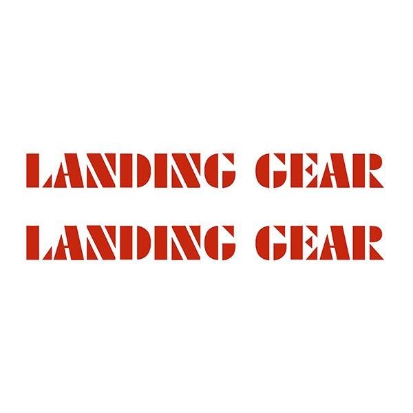 SE Racing - 80'S LANDING GEAR fork decals - RED - Old school bmx - Bmx Products AU