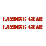 SE Racing - 80'S LANDING GEAR fork decals - RED - Old school bmx - Bmx Products AU