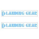 SE Racing - 80'S LANDING GEAR LITES fork decals - BABY BLUE - Old school bmx - Bmx Products AU
