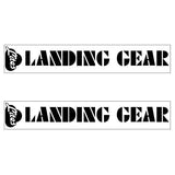 SE Racing - 80'S LANDING GEAR LITES fork decals - BLACK - Old school bmx - Bmx Products AU