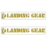SE Racing - 80'S LANDING GEAR LITES fork decals - GOLD - Old school bmx - Bmx Products AU