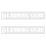 SE Racing - 80'S LANDING GEAR LITES fork decals - WHITE - Old school bmx - Bmx Products AU