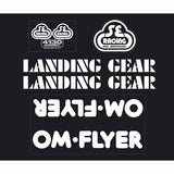 SE Racing - 80'S OM FLYER decal set in white - Old school bmx - Bmx Products AU