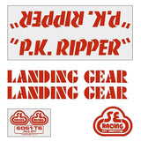 SE Racing - 80'S PK Ripper decal set in RED - Old school bmx - Bmx Products AU