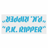 SE Racing - 80'S PK Ripper down tube decal - BABY BLUE - Old school bmx - Bmx Products AU