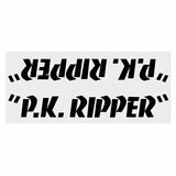 SE Racing - 80'S PK Ripper down tube decal - BLACK - Old school bmx - Bmx Products AU