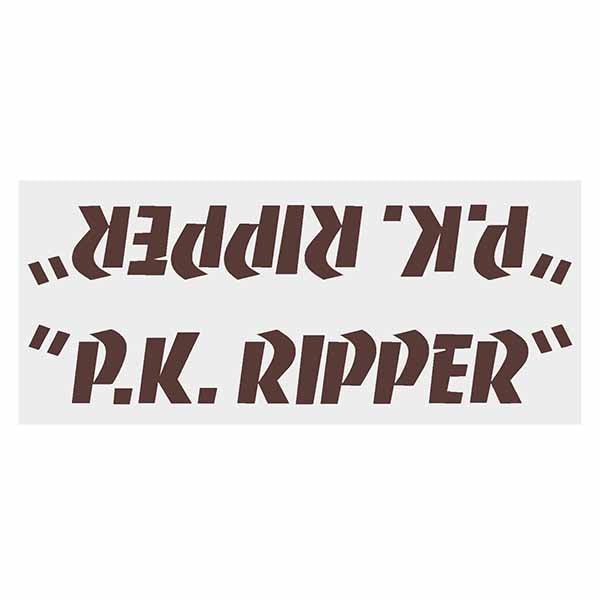 SE Racing - 80'S PK Ripper down tube decal - BROWN - Old school bmx - Bmx Products AU