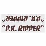 SE Racing - 80'S PK Ripper down tube decal - BROWN - Old school bmx - Bmx Products AU