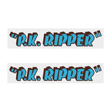 SE Racing - 80'S PK Ripper EARLY downtube decals - baby blue - Old school bmx - Bmx Products AU