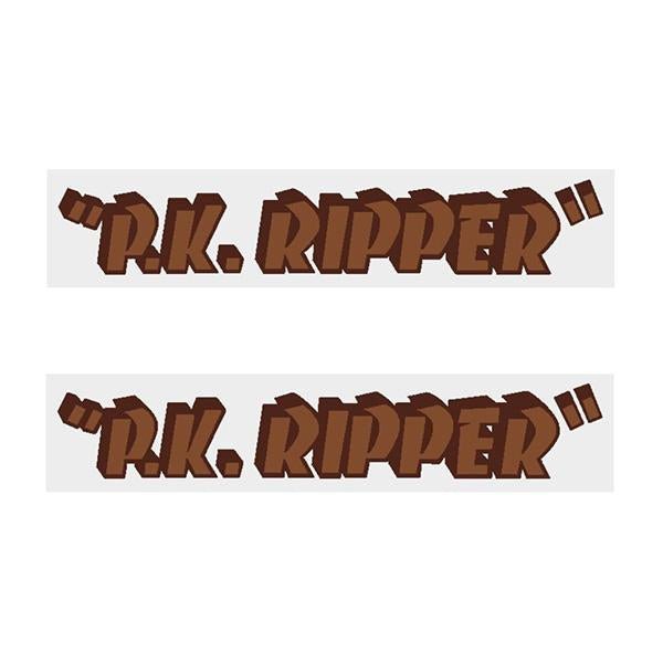 SE Racing - 80'S PK Ripper EARLY downtube decals - brown - Old school bmx - Bmx Products AU
