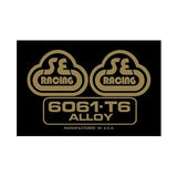 SE Racing - 80'S Seat tube decal - 6061 black with gold - Old school bmx - Bmx Products AU