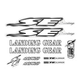 SE Racing - 97 Bronco decal set in BLACK, WHITE and chrome on clear - Old school bmx - Bmx Products AU