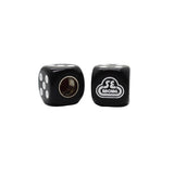 SE Racing - Dice Tire Valve Caps (Pair) - Black - old school bmx - Bmx Products AU