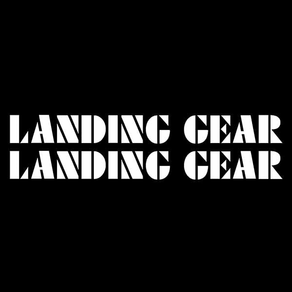 SE Racing - LANDING GEAR - "OVERSIZED" 12" fork decals - WHITE - Old school bmx - Bmx Products AU