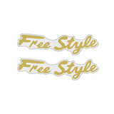 Selle Royal - Freestyle Seat GOLD decal set - Old school bmx - Bmx Products AU