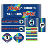 Shimano BMX Bobby Encinas - blue decal set - old school bmx - Bmx Products AU