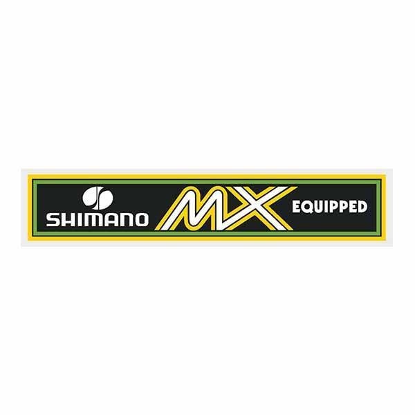 Shimano MX white decal - old school bmx - Bmx Products AU