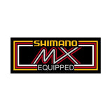 Shimano MX - Yellow Red - chrome decal - old school bmx - Bmx Products AU