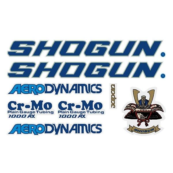 Shogun by Tange - Aerodynamics 1000 AX decal set - Old school bmx - Bmx Products AU