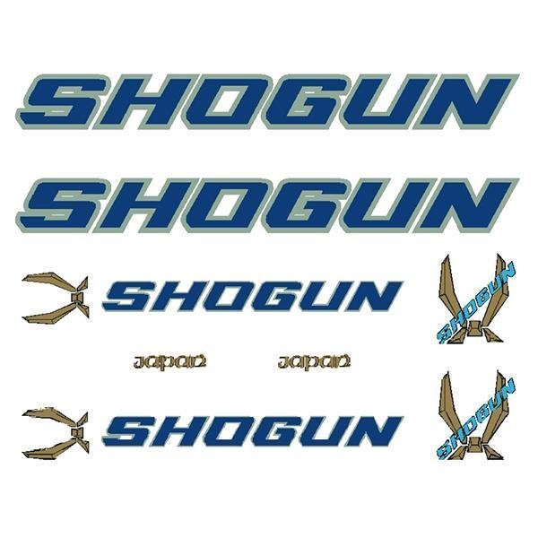 Shogun by Tange - Green blue decal set - Old school bmx - Bmx Products AU