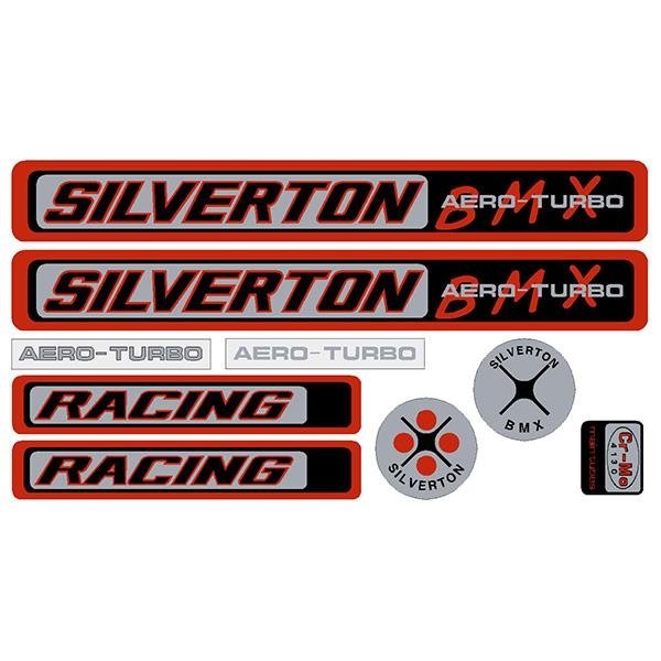 Silverton - Aero BMX Turbo - RED - decal set - old school bmx - Bmx Products AU