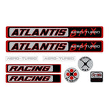 Silverton - ATLANTIS - RED - decal set - old school bmx - Bmx Products AU