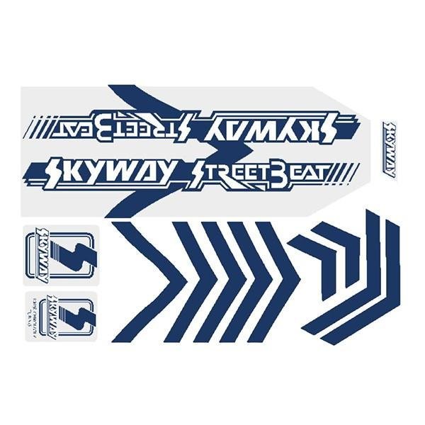 Skyway 1986 - StreetBeat Navy decal set - old school bmx - Bmx Products AU