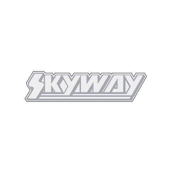 Skyway - Stem decal - Silver Gen 2 - old school bmx - Bmx Products AU