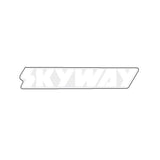 Skyway - Stem decal - White Gen 1 - old school bmx - Bmx Products AU
