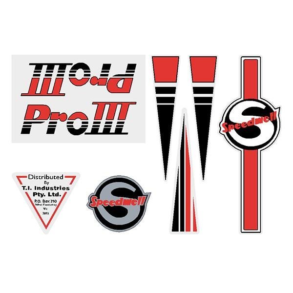 Speedwell PRO III decal set - old school bmx - Bmx Products AU