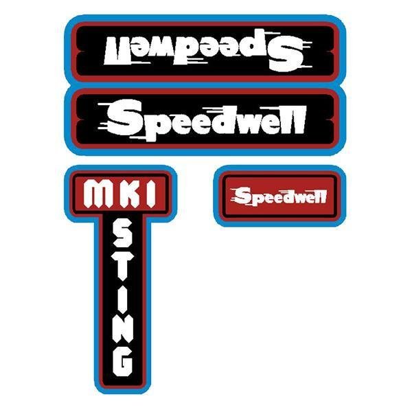 Speedwell Sting Gen 2 - MK1 decal set - old school bmx - Bmx Products AU