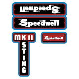 Speedwell Sting Gen2 - MK2 decal set - old school bmx - Bmx Products AU