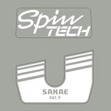 SR Sakae - SPINTECH stem decal in white - Old school bmx - Bmx Products AU