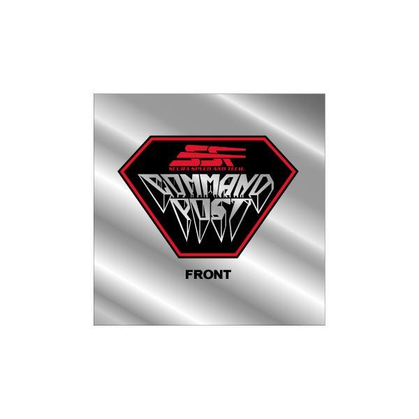 SST - Command post decal on chrome - old school bmx - Bmx Products AU