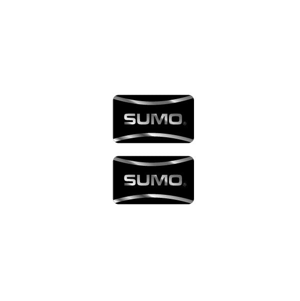 Sumo - Black on Chrome rim decals - old school bmx - Bmx Products AU