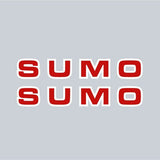 Sumo - Red LETTERS rim decals - old school bmx - Bmx Products AU