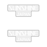 Sunshine - SEALED BEARING GEN2 - WHITE (PAIR) hub decals - Old school bmx - Bmx Products AU