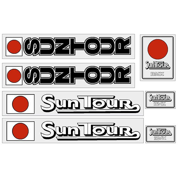 SUNTOUR - BMX Generic decal set - Old school bmx - Bmx Products AU