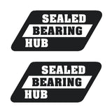 SUNTOUR - SEALED BEARING black (PAIR) hub decals - Old school bmx - Bmx Products AU