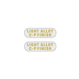 SUZUE - LIGHT ALLOY C - P FINISH Gold on clear rounded hub decals - Old school bmx - Bmx Products AU