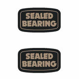 SUZUE - SEALED BEARING rectangle (PAIR) hub decals - Old school bmx - Bmx Products AU